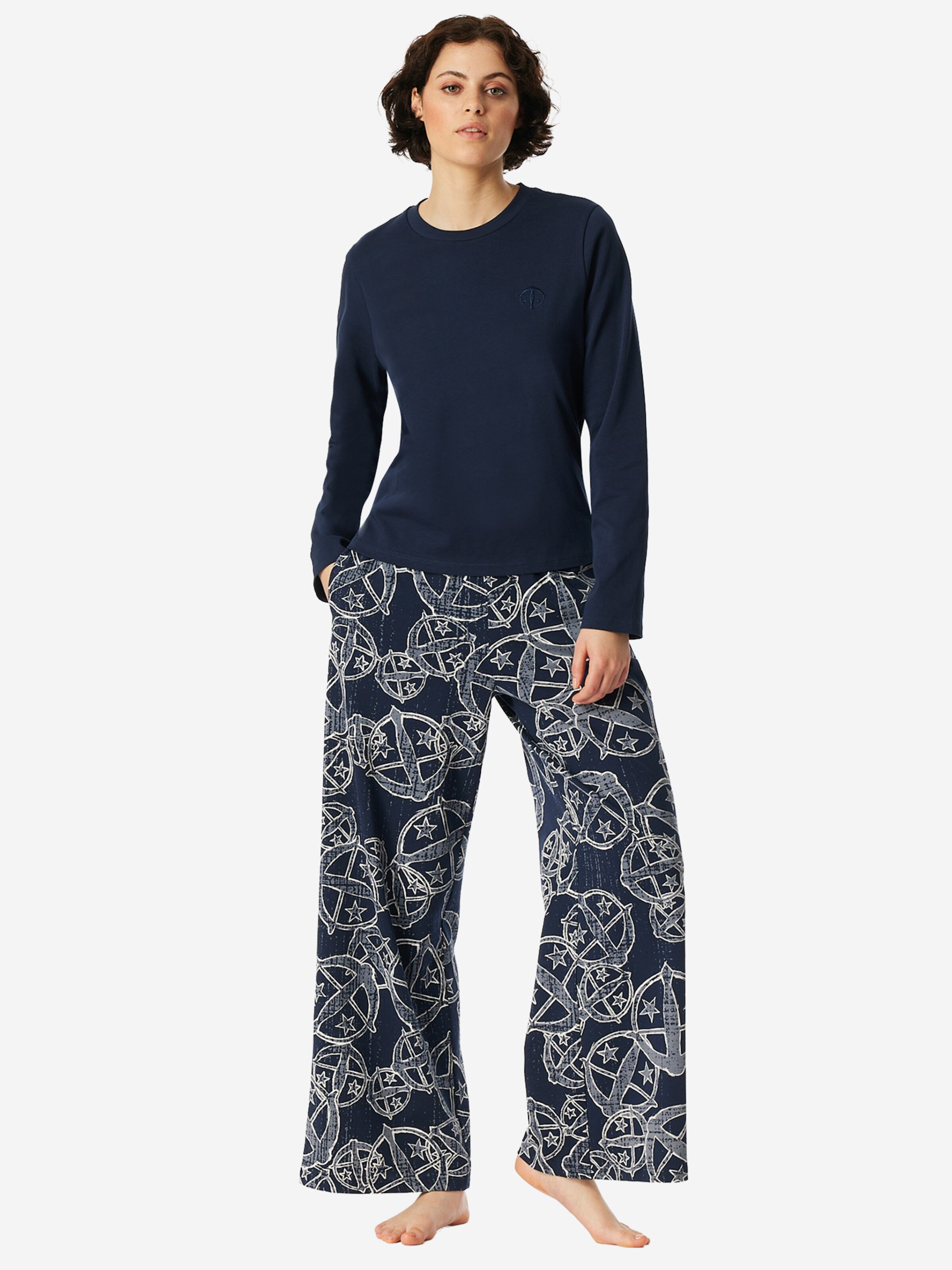 SCHIESSER Shirt ' SCHIESSER 150 YEARS ' in Blue