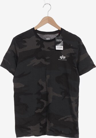 ALPHA INDUSTRIES T-Shirt M in Grau: predná strana