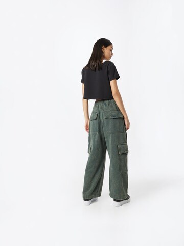 Wide Leg Pantalon cargo WEEKDAY en bleu