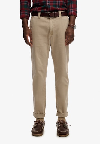 Superdry & Co Regular Chino 'Utility' in Beige: voorkant