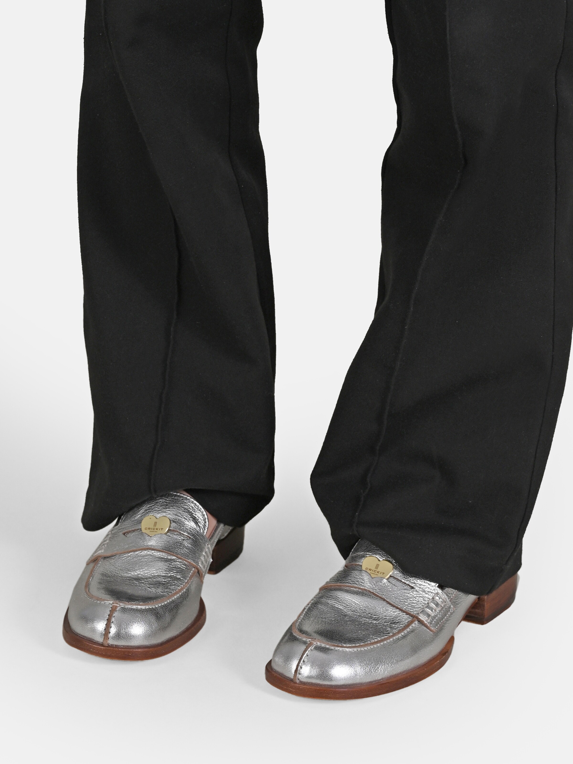 Crickit Instappers in Zilver: voorkant