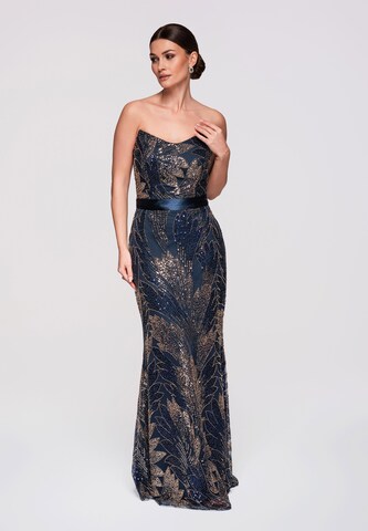 Ombre Avondjurk in Blauw