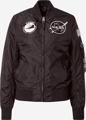 ALPHA INDUSTRIES - Chaqueta de entretiempo ' MA-1 TT NASA Reversible W' en negro: frente