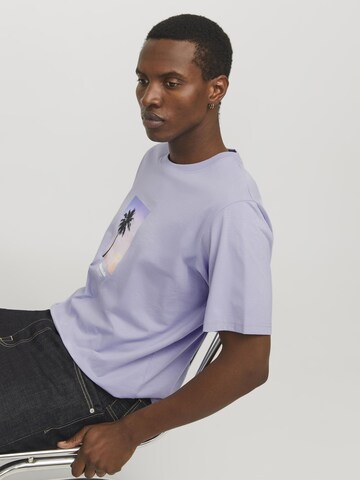 JACK & JONES T-Shirt 'JORVesterbro' in Lila