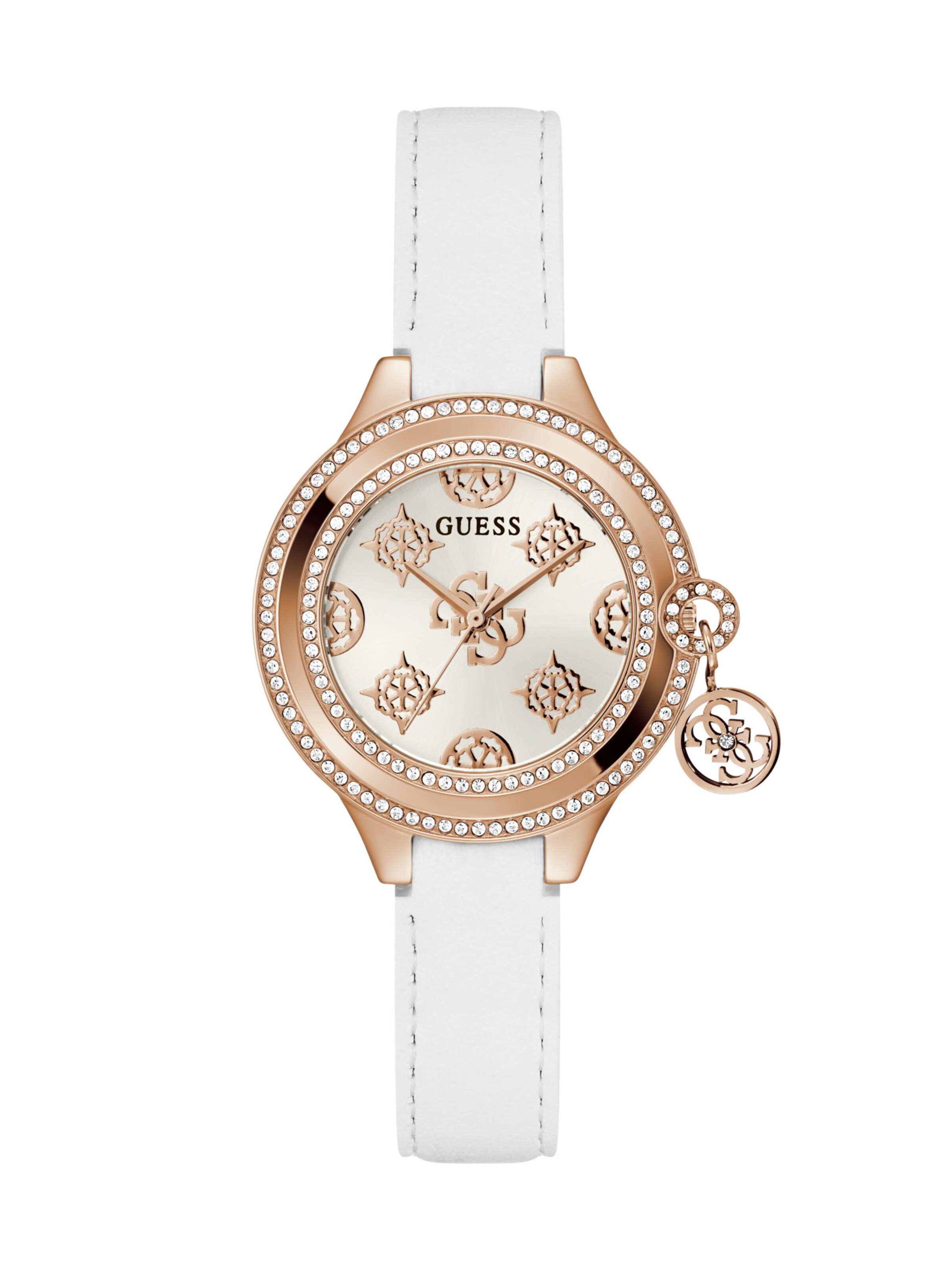 GUESS Analoog horloge 'CHARMED' in Roze: voorkant