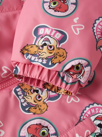 NAME IT Välikausitakki 'NMFMAXI PAW' värissä vaaleanpunainen