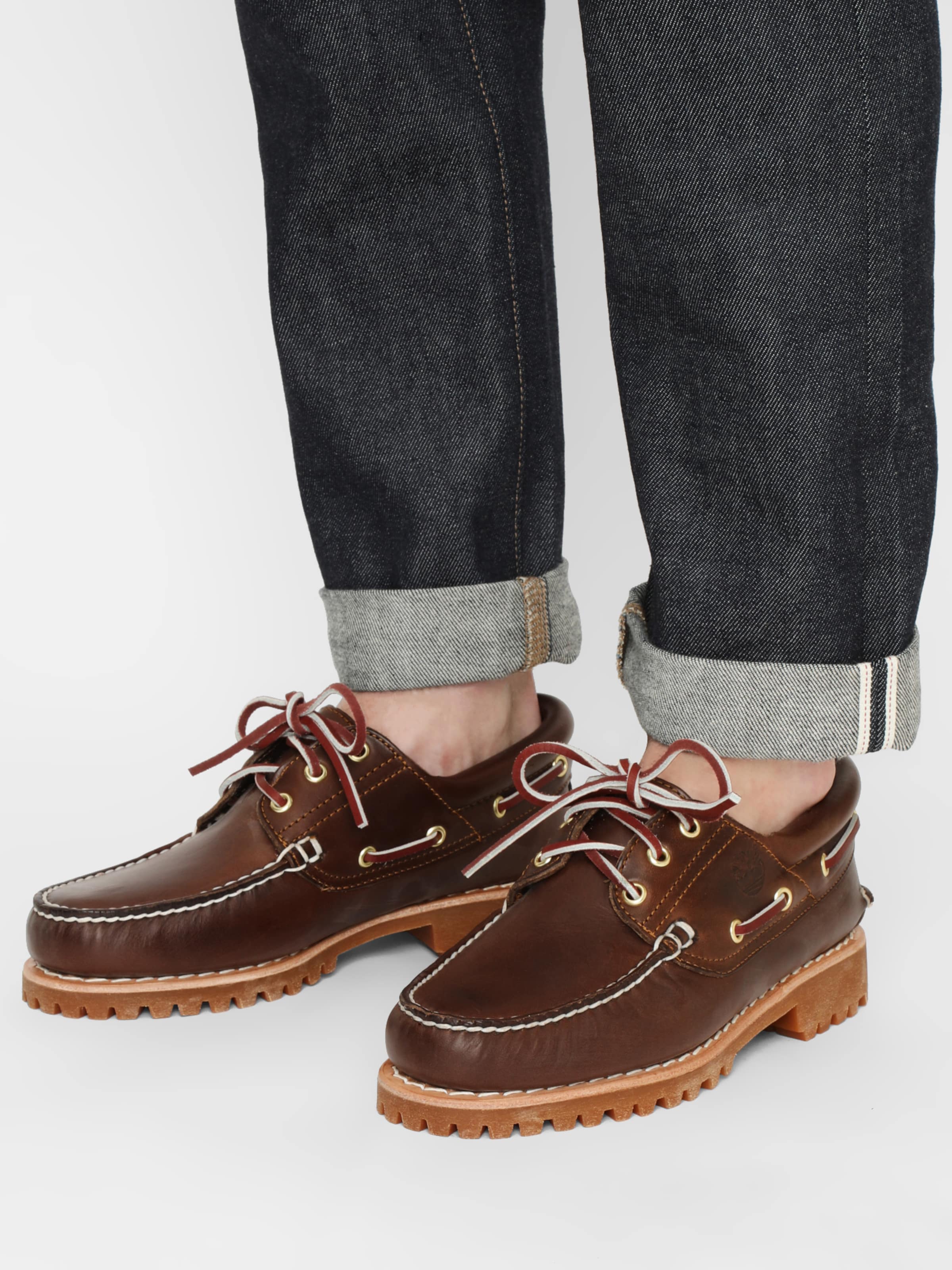TIMBERLAND Moccasins 'Authentics 3 Eye Classic' in Dark Brown