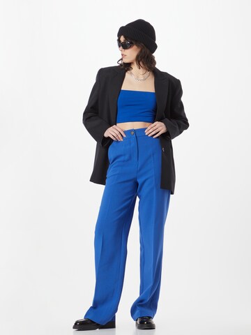 modström Loose fit Pleated Pants 'Gale' in Blue