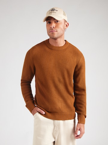 JACK & JONES Свитер 'JJROY' в Коричневый: спереди