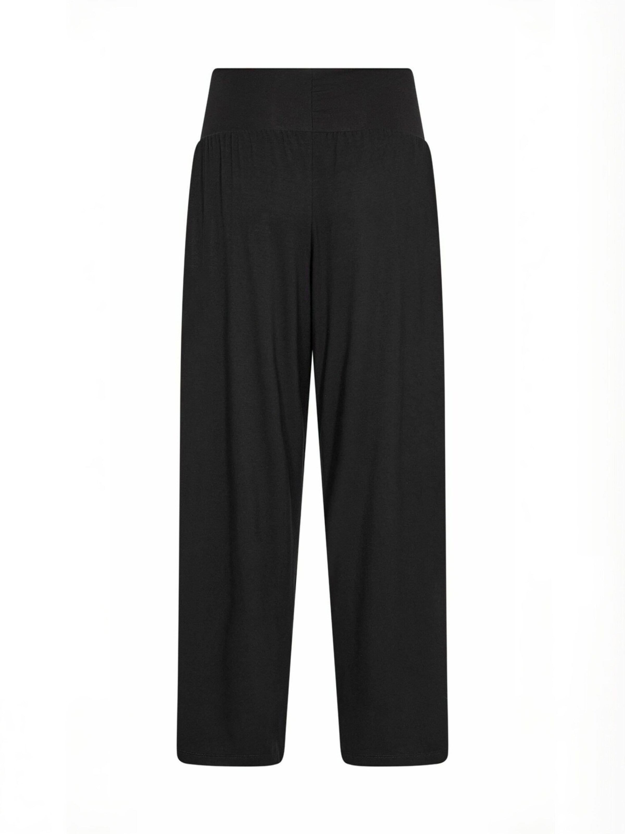 Wasabi Concept Wide Leg Hose 'Marla ' in Schwarz