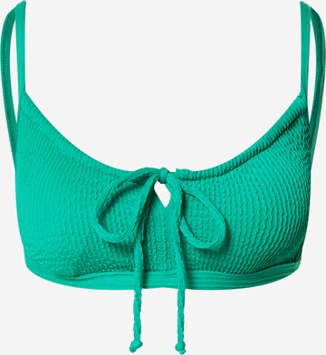 Warehouse Bustier Góra bikini w kolorze zielony: przód