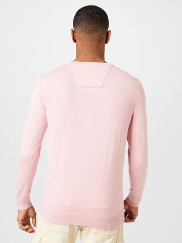 Coupe regular Pull-over TOM TAILOR en rose