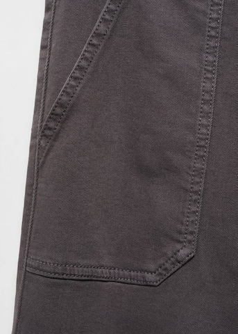 MANGO TEEN Wide Leg Jeans 'Utility2' in Grau