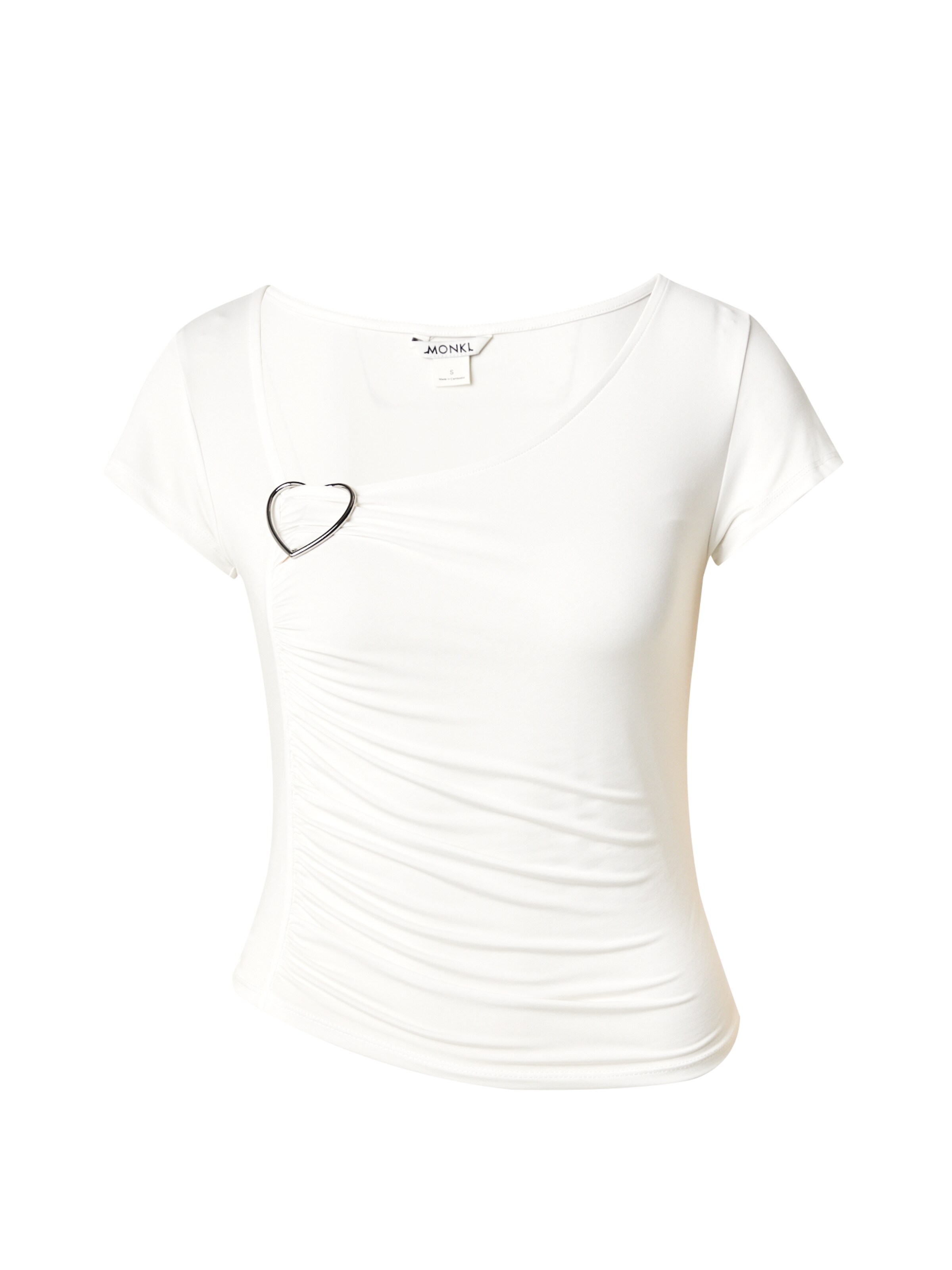 Monki Футболка в Белый: спереди