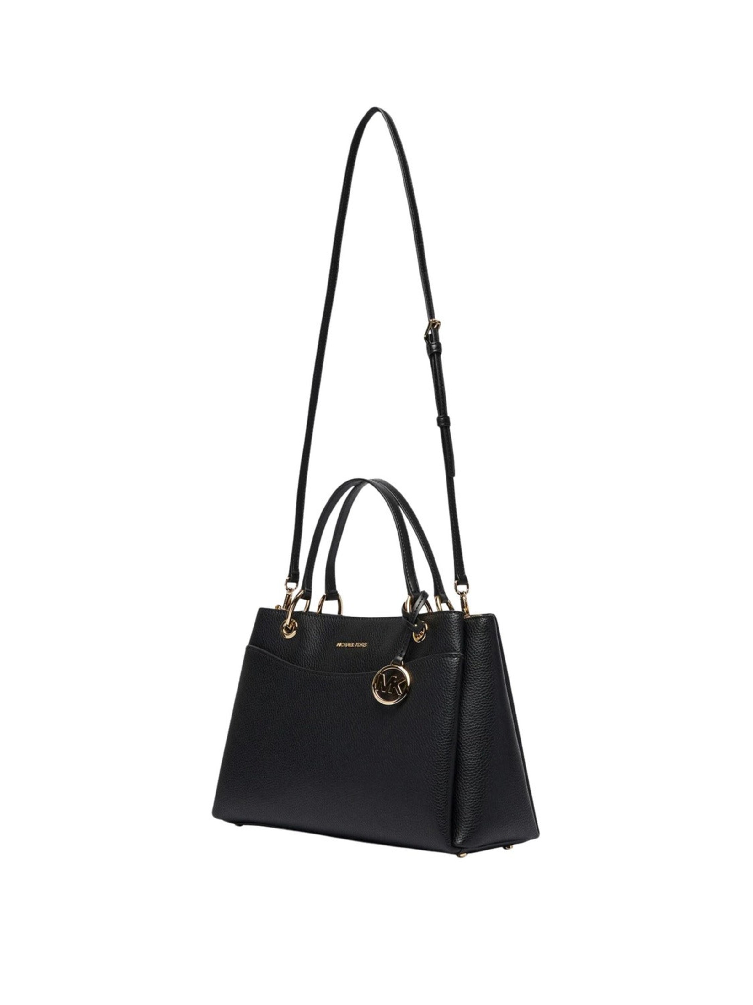 MICHAEL Michael Kors Axelremsväska 'Michael Kors Sac à Bandoulière May Noir Cuir' i svart