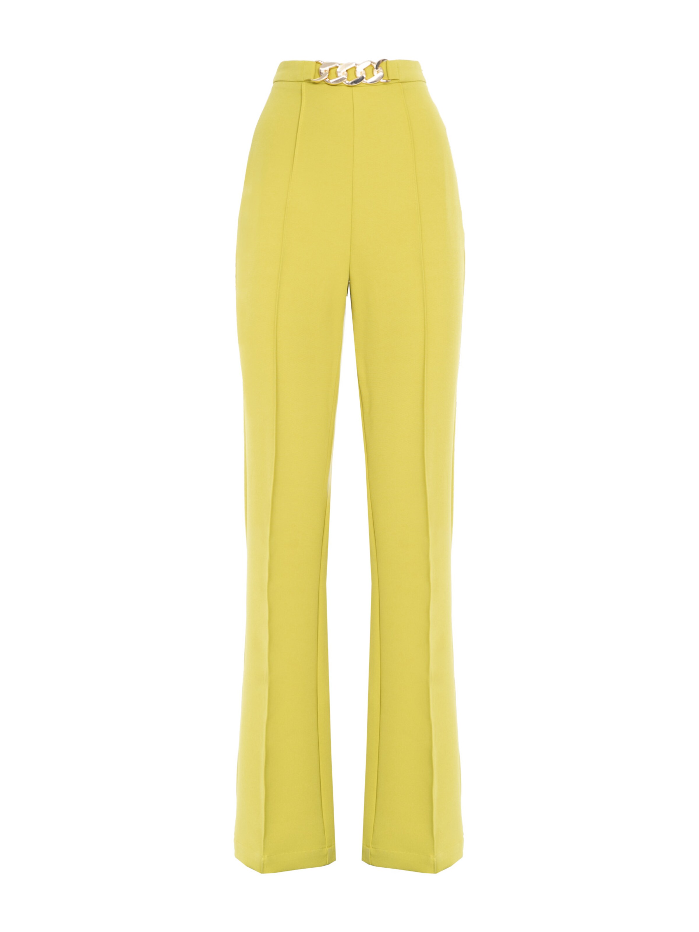 Influencer Normalny krój Spodnie w kolorze żółty: przód