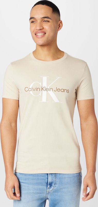 Calvin Klein Jeans T-Shirt in Creme
