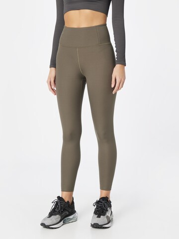 Skinny Pantalon de sport Girlfriend Collective en vert : devant