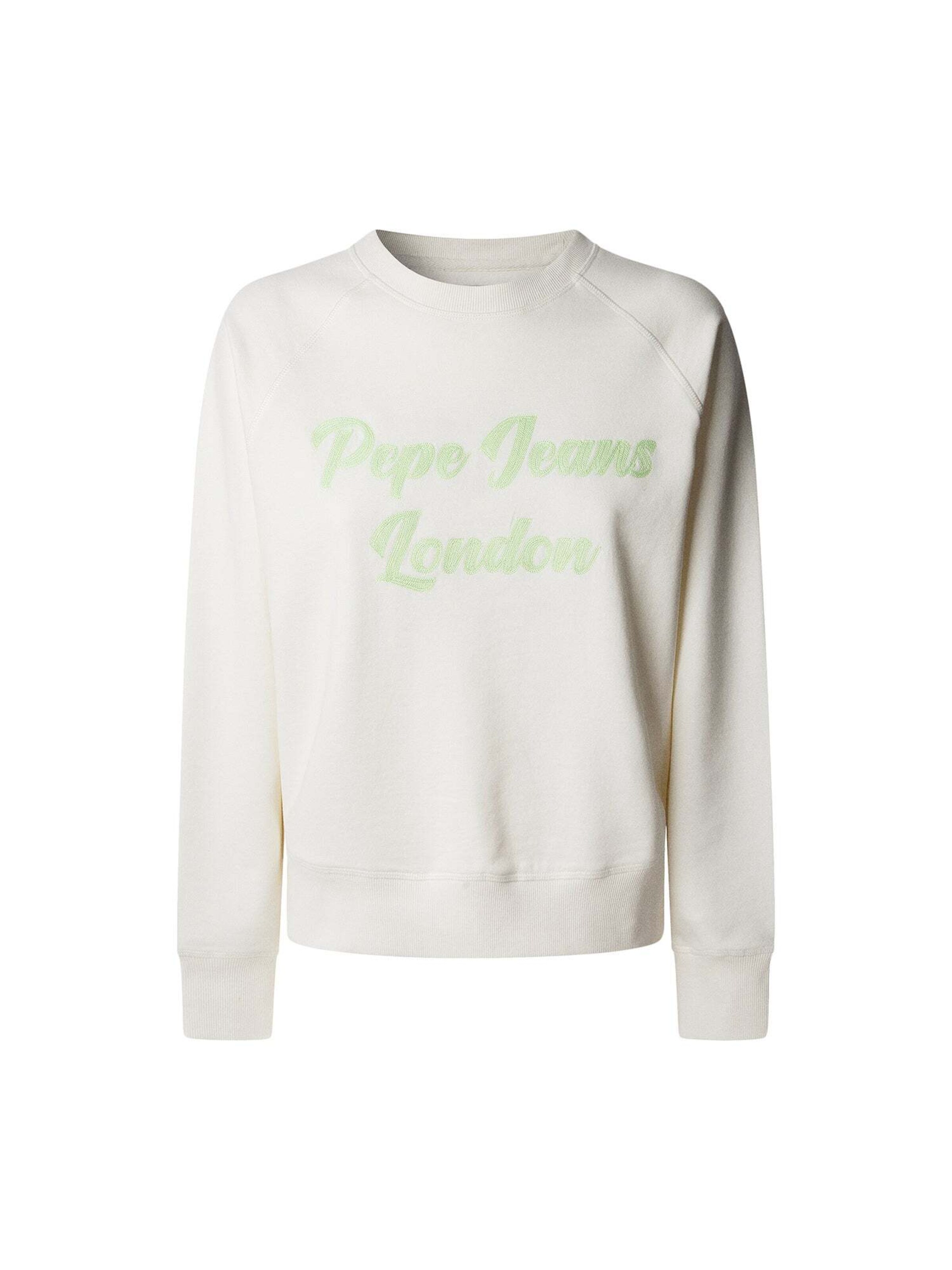 Sweat-shirt 'Alison' Pepe Jeans en blanc : devant