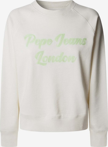 Sweat-shirt 'Alison' Pepe Jeans en blanc : devant