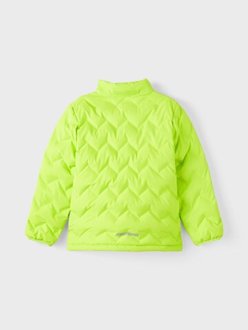 NAME IT Prehodna jakna 'Marl' | zelena barva