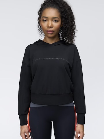 Pull-over de sport 'Tomaree Hoodie' Horizon Athletic en noir : devant