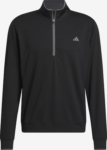 ADIDAS GOLF Toiminnallinen paita 'Lightweight Half-Zip' värissä musta: etupuoli
