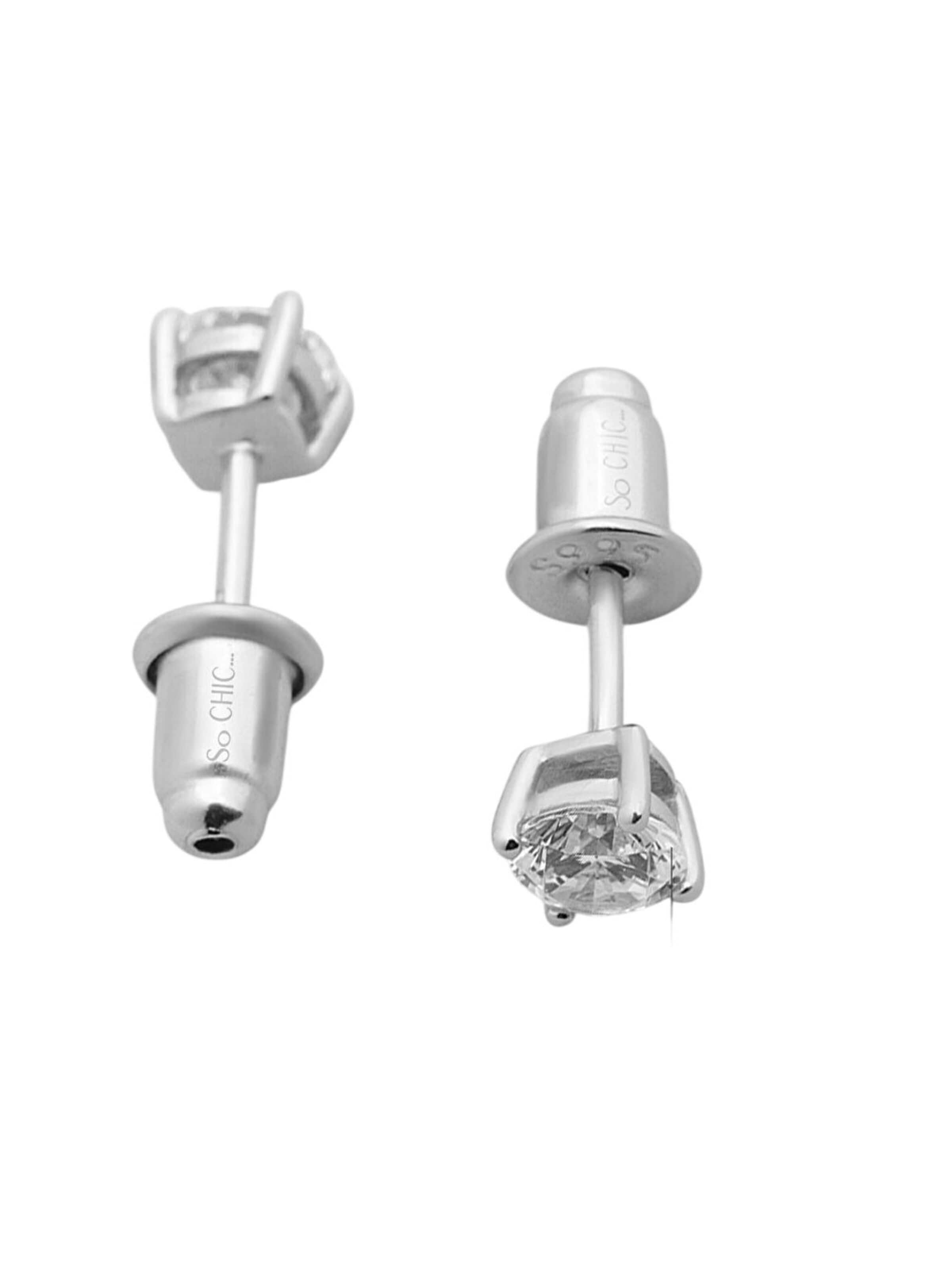 So Chic Ohrring in Silber