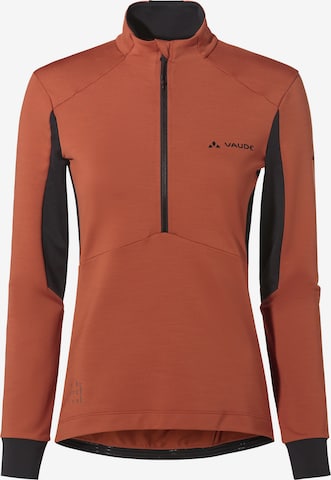 VAUDE Functioneel shirt 'Kuro' in Bruin: voorkant