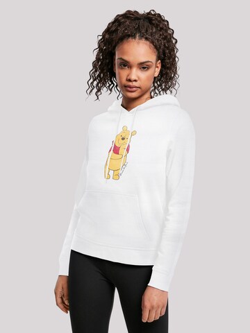 Felpa 'Disney Winnie Puuh Der Bär' di F4NT4STIC in bianco: frontale