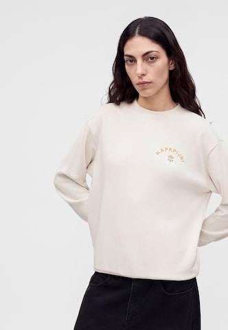 NAPAPIJRI Sweatshirt 'B-Bliss' in Wit