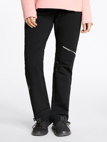 ZIENER Regular Workout Pants 'NOREA' in Black: front