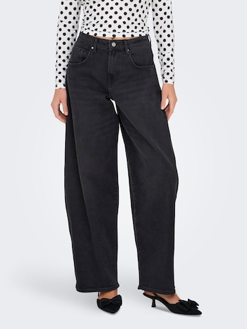 ONLY Baggy Jeans 'ONLTAMY' in Zwart: voorkant