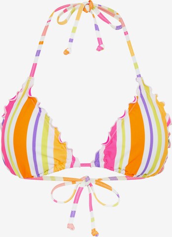 CHIEMSEE Triangle Bikini Top in Mixed colors: front