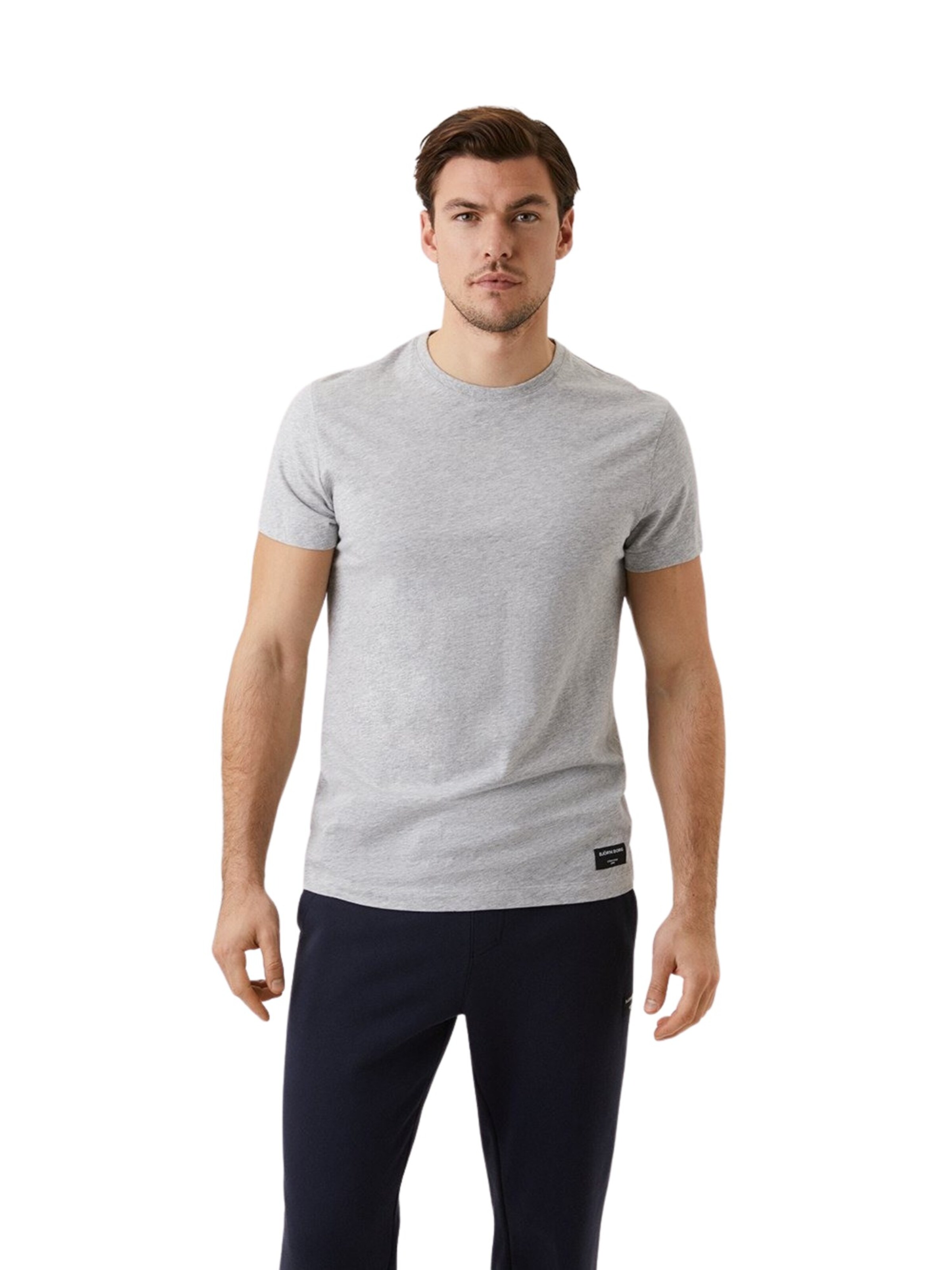 BJÖRN BORG Performance shirt in Grey: front
