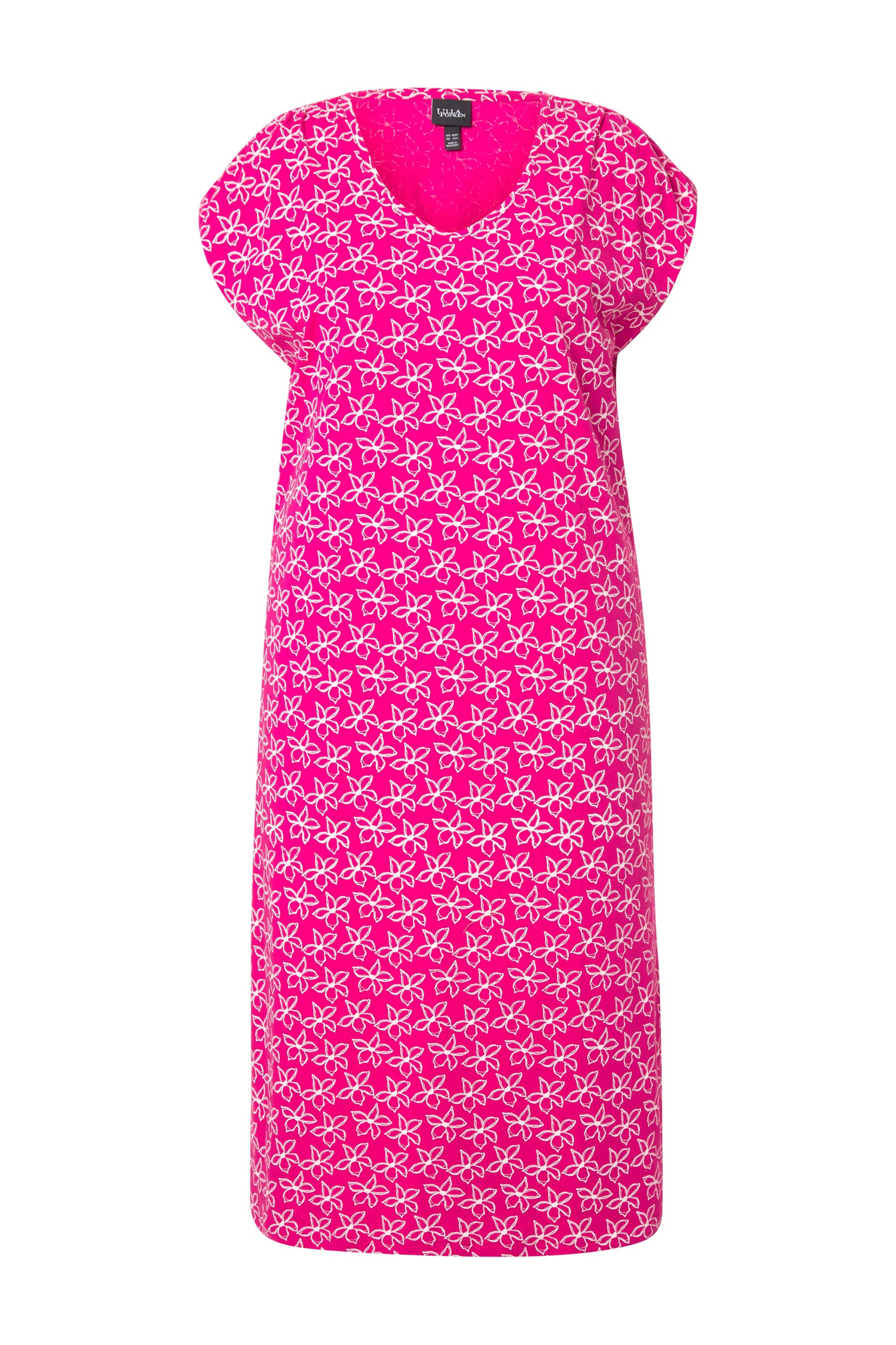 Ulla Popken Jurk in Roze: voorkant