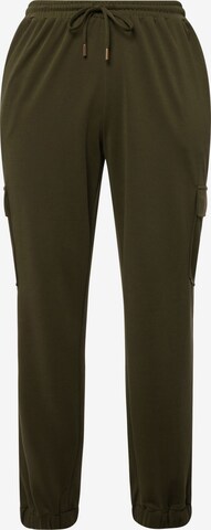 Ulla Popken - Loosefit Pantalón en verde: frente