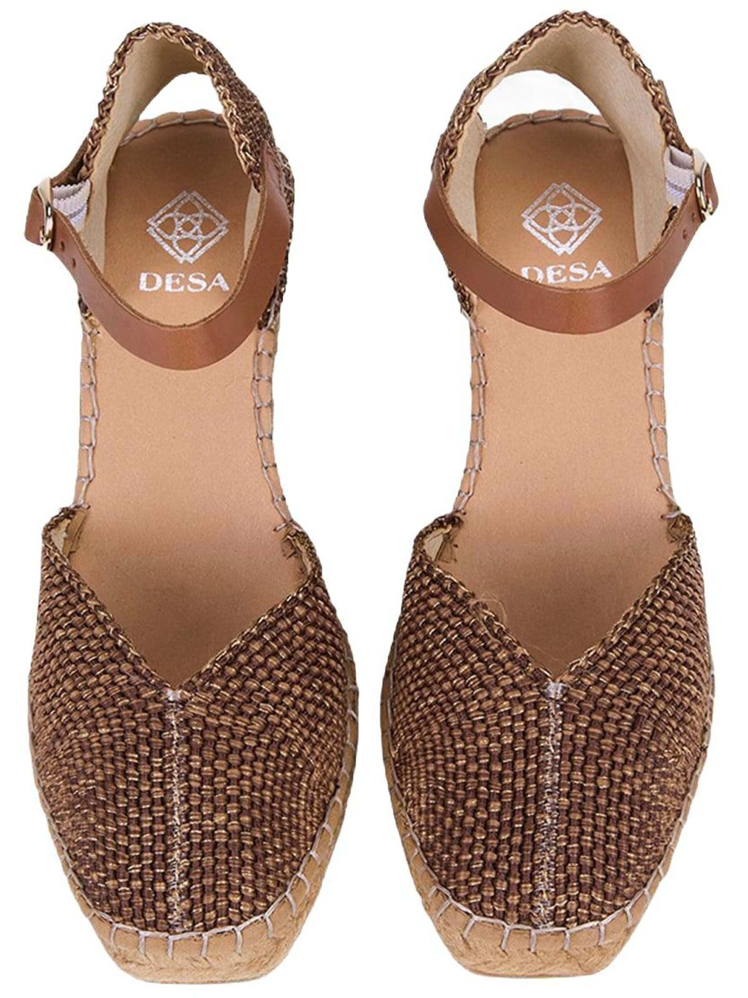 Desa Espadrilles 'Keil-Espadrilles' in Gold