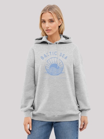 Sweat-shirt 'Baltic Sea Knut und Jan' F4NT4STIC en gris : devant