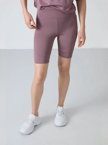 Tommy Life - Tapered Leggings 'Gamaschen' em roxo