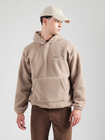 LEVI'S ® Mikina 'Cozy Up Hoodie' – béžová: přední strana