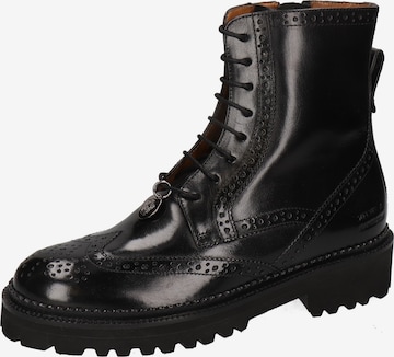 MELVIN & HAMILTON Fűzős rövid szárú csizmák 'Maria 14' - fekete: elől