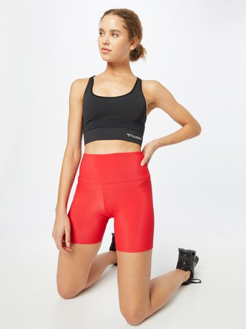 Onzie - Skinny Calças de desporto em vermelho