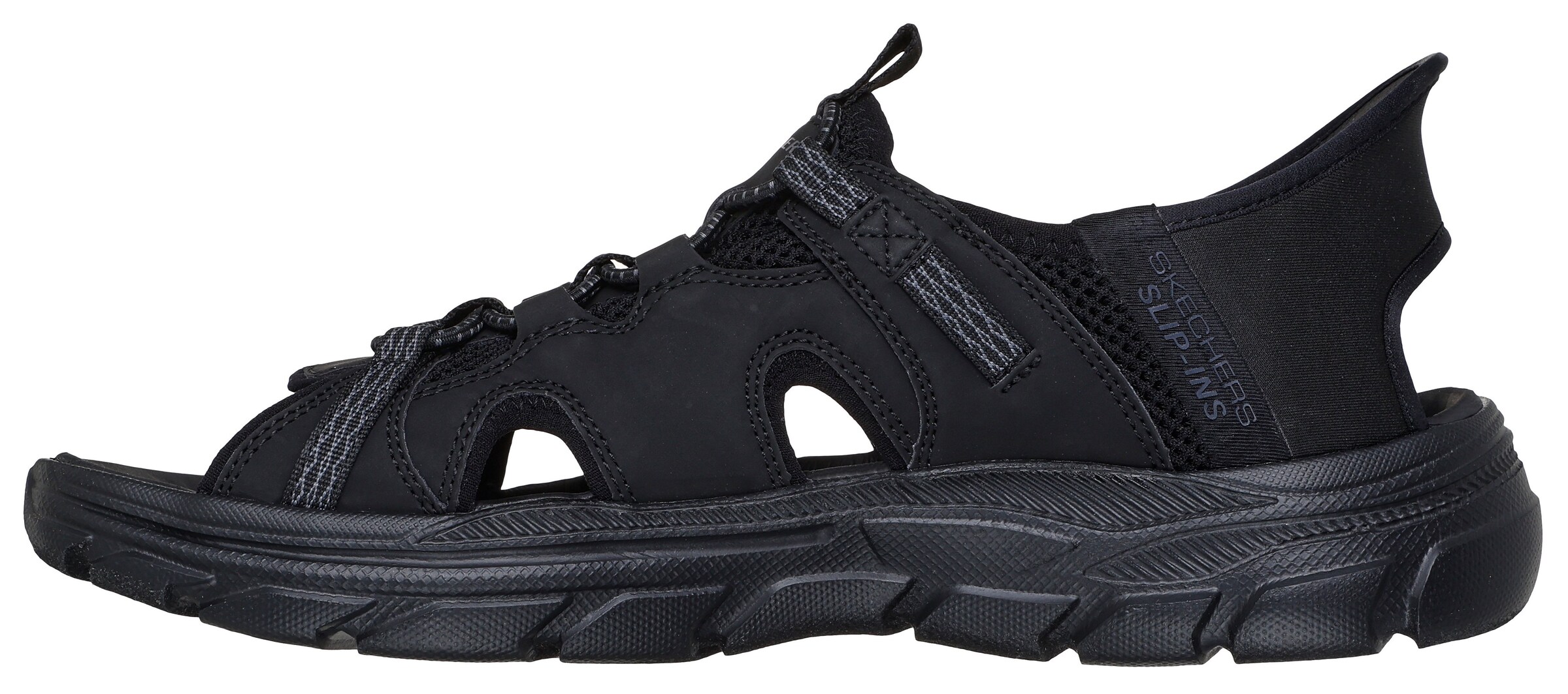 SKECHERS Hiking Sandals in Black: front