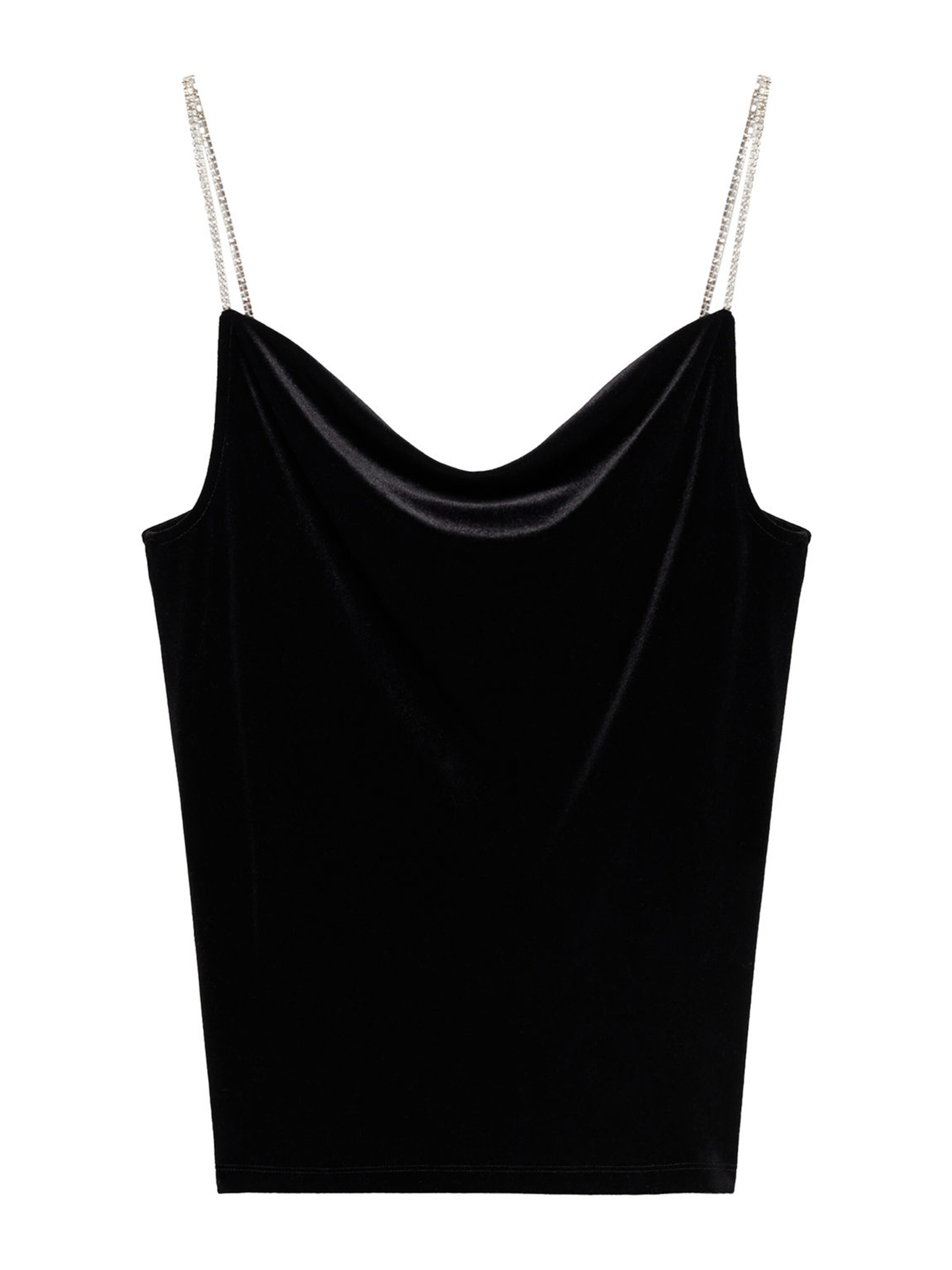 MANGO Top – černá: přední strana