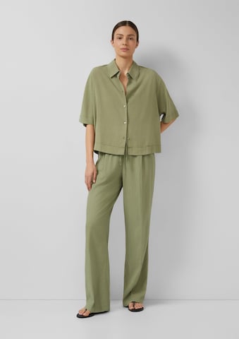 Loosefit Pantalon s.Oliver en vert