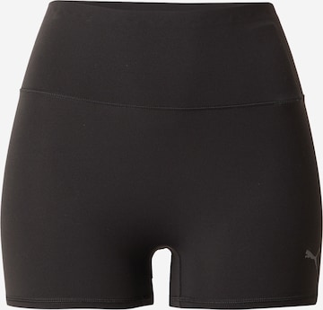 PUMA Skinny Fit Спортен панталон 'Shapeluxe' в черно: отпред