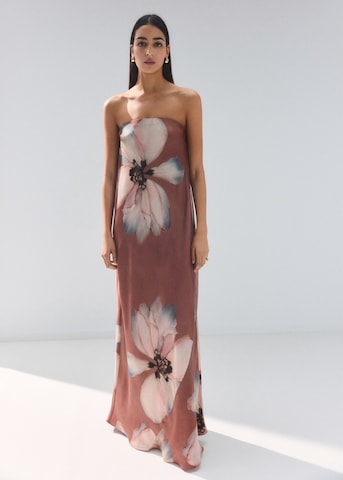 MANGO Beach Dress 'Bloom-a' in Brown