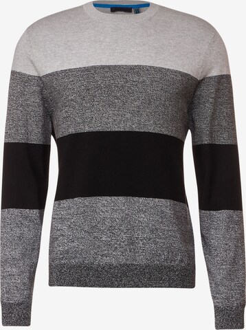 Street One MEN Sweater in Grey: front