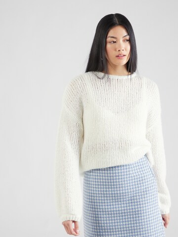 QS Pullover in Weiß: Vorderseite